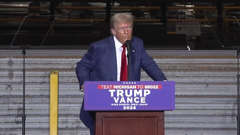 LIVE ~ President Trump speaks on Economy, Inflation, & Manufacturing Potterville, MI ~ Aug. 29 2024