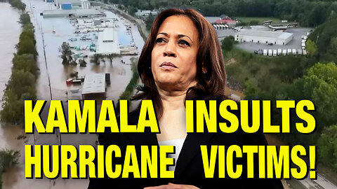 Kamala’s SHOCKING Response To Hurricane Helene Victims!