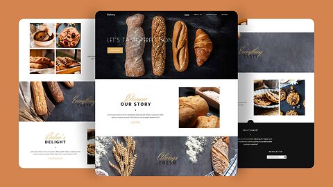 How to Create a Complete Responsive Bakery Shop Website Design using HTML, CSS & JS