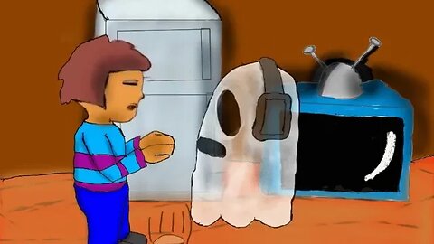 Frisk drops with the ghost