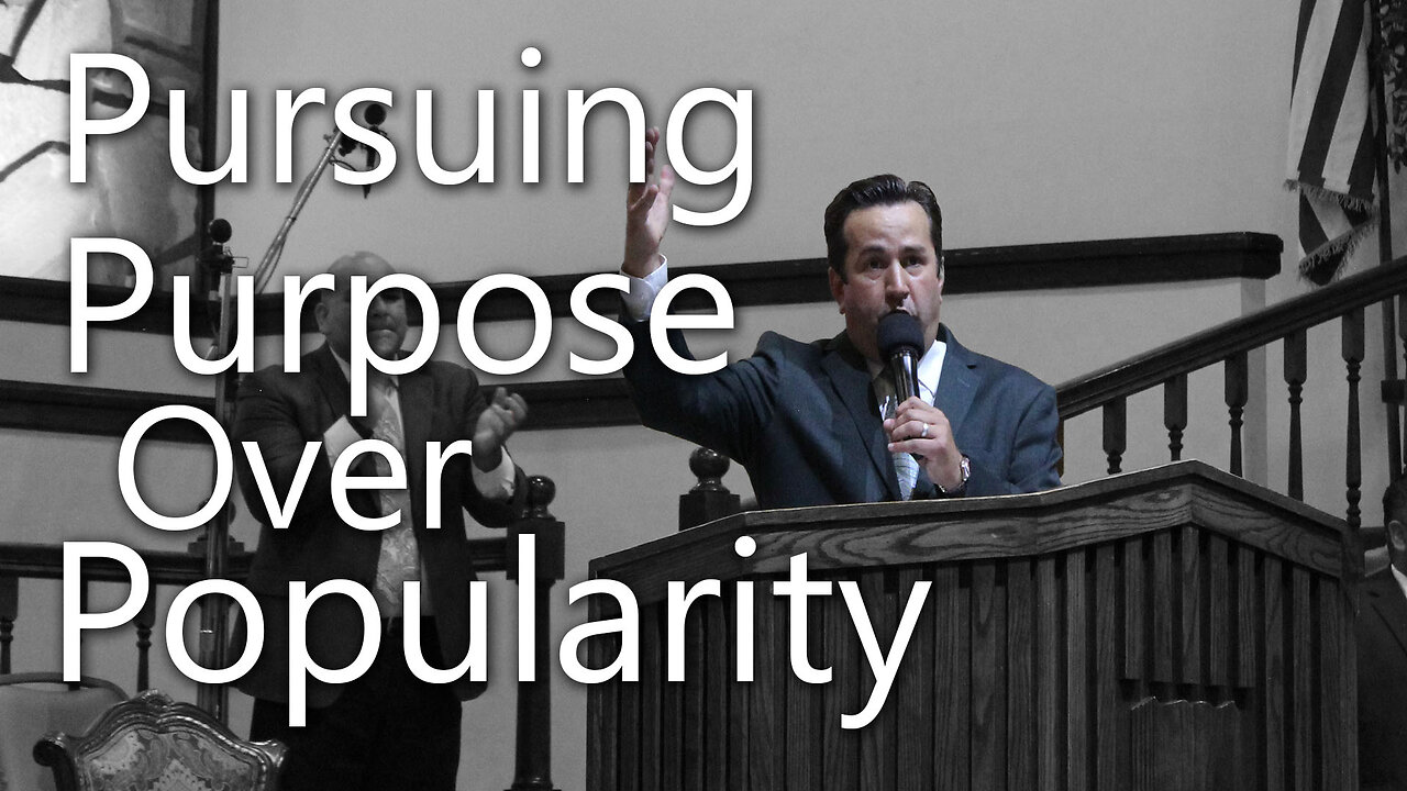 Pursuing Purpose Over Popularity