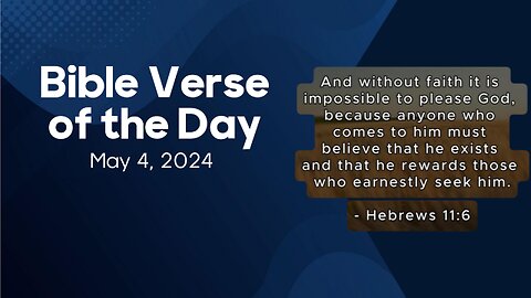 Bible Verse of the Day: May 4, 2024