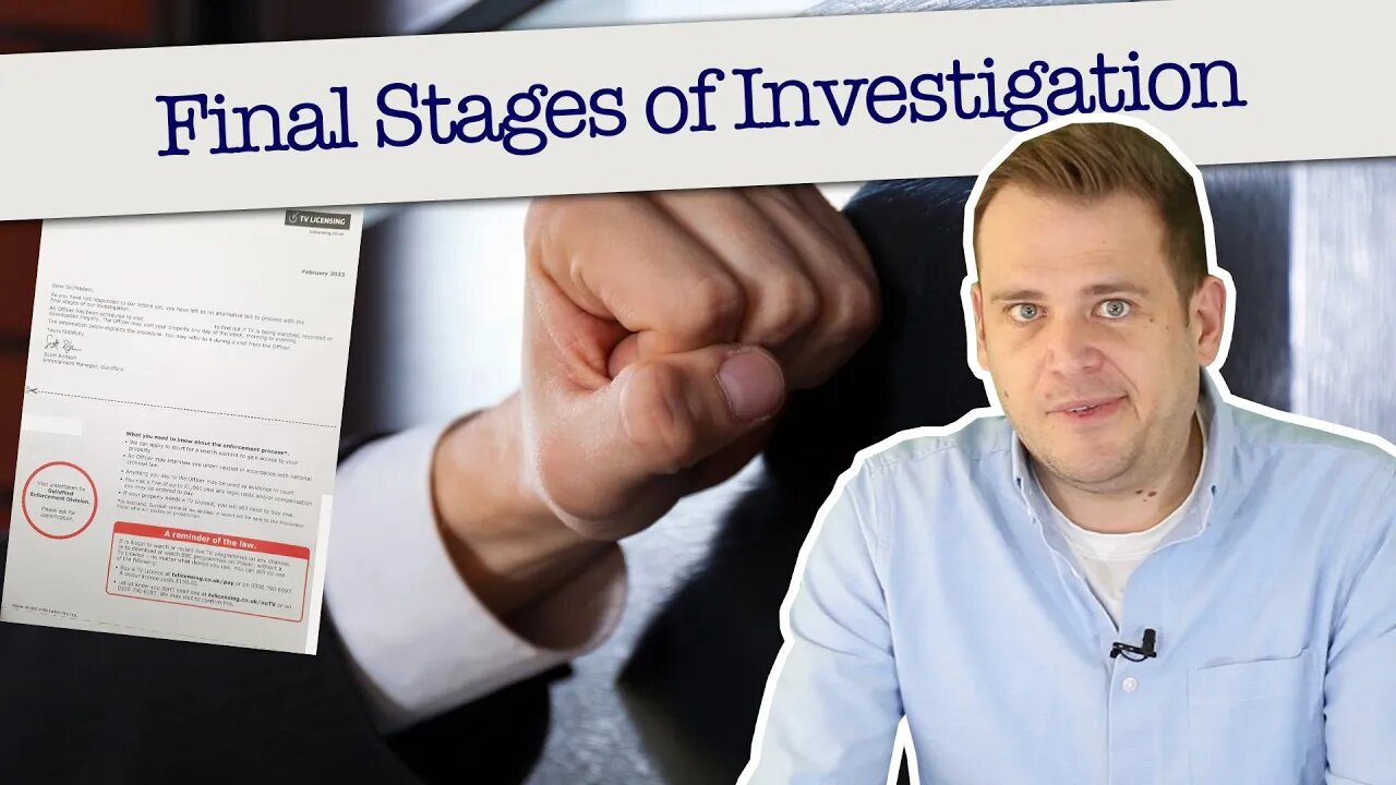 Final Stages of Our Investigation - TV Licence Threat