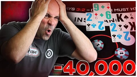 $40,000 Red HOT Blackjack DECK Gets Smacked - E206