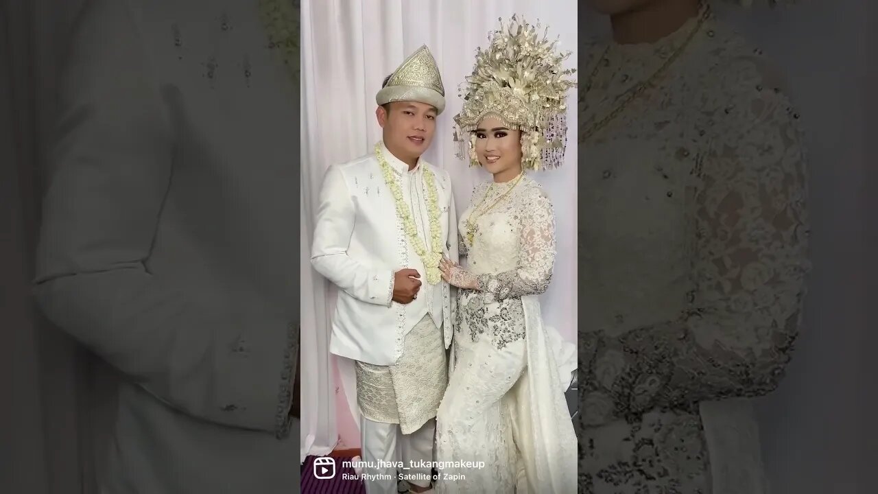 Pasangan Cantik dan Tampan Pakaian Adat Palembang Untuk Akad Nikah #short #shorts #shortvideo