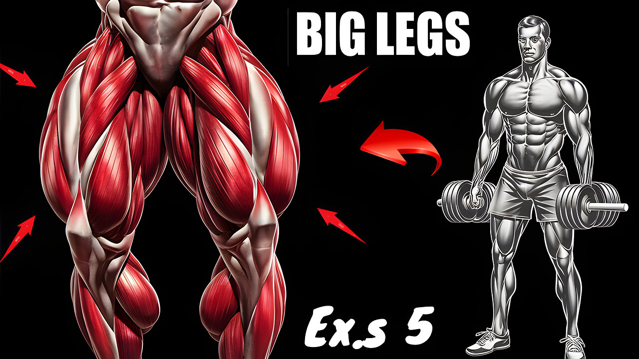 5 Exercises To Build Huge Legs ll Legs Workout