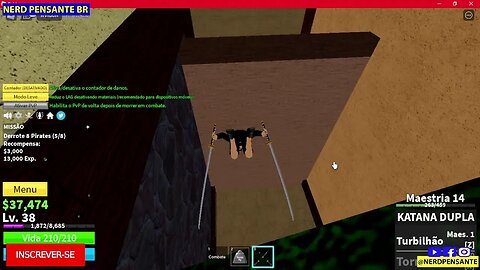 Jogando blox fruit e outros mapa do roblox @Nerdpensantebr