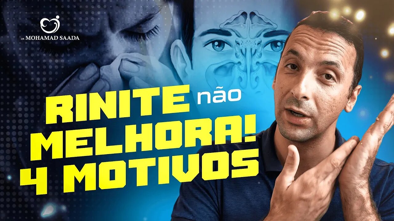 4 MOTIVOS PORQUE SUA RINITE NÃO MELHORA