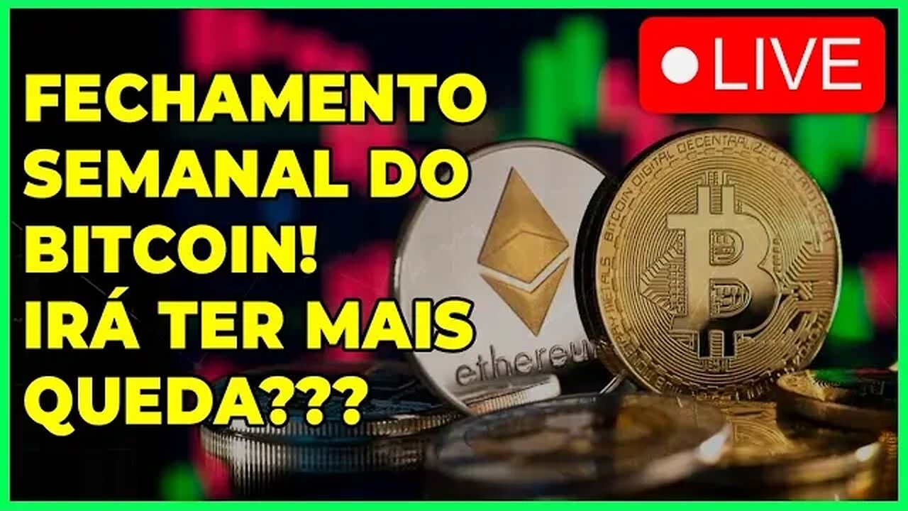 FECHAMENTO SEMANAL DO BITCOIN! VAMOS CONTINUAR CAINDO??? - #bitcoin #agix #orai #sdao