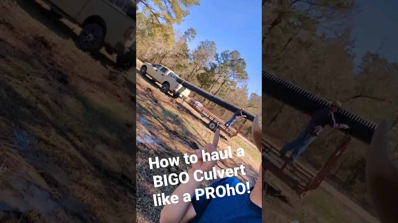 How To Haul a BIGO CULVERT Like a PROhO! #texas #freedom #cowboys #cowboy