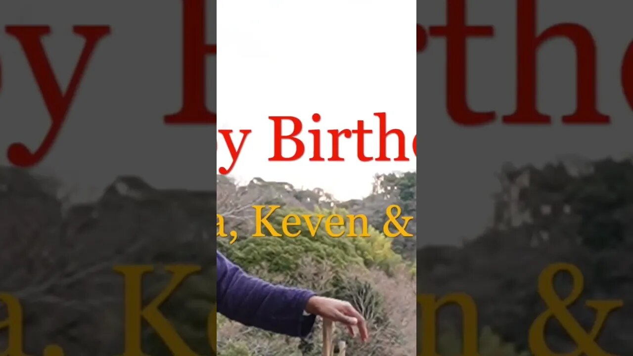 Happy birthday Kendra, Keven & Bernard!