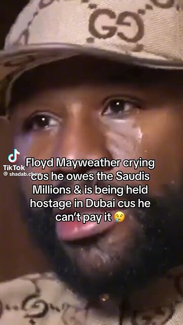 Floyd Mayweather crying