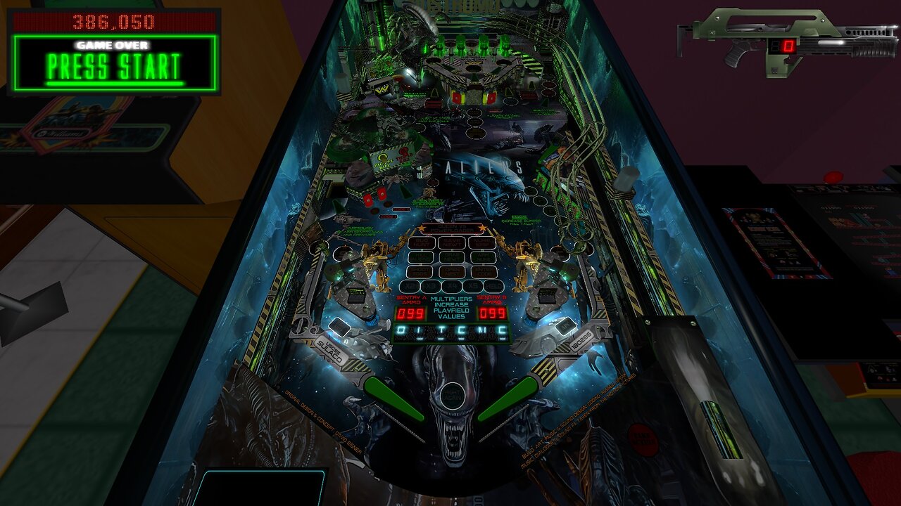 PINBALL - ALIENS LEGACY - VERY HARD GAME TO PLAY, BUT FUN (10-5-2024)