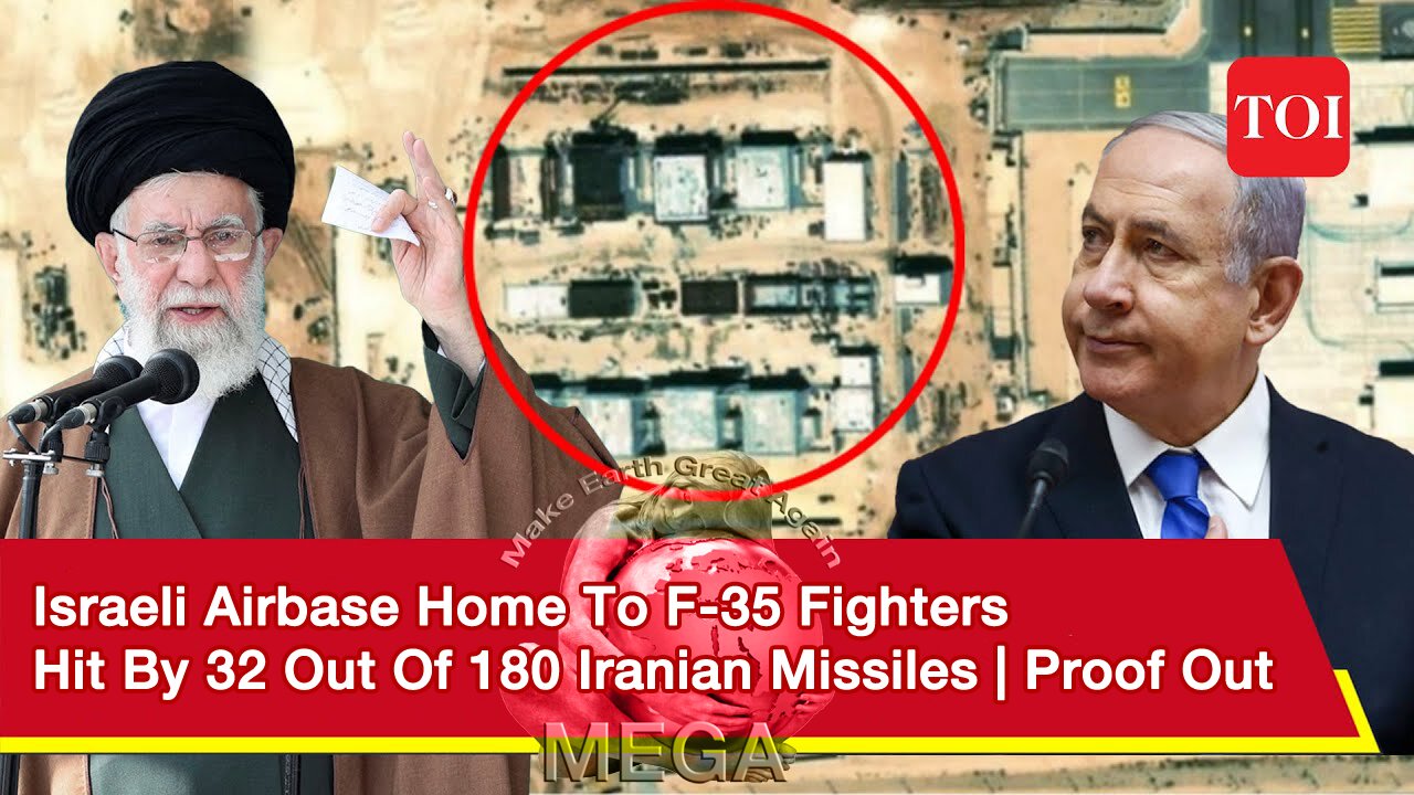 Israeli Airbase Home To F-35 Fighters Hit By 32 Out Of 180 Iranian Missiles | Proof Out