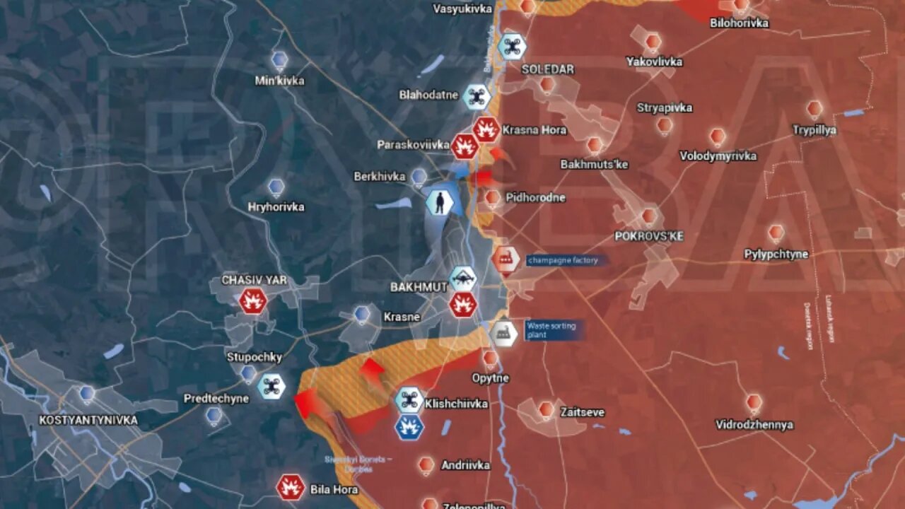 NATO Russian War, Ukrainian Conflict, Battle Front for January 27, 2023 Russian Forces advance