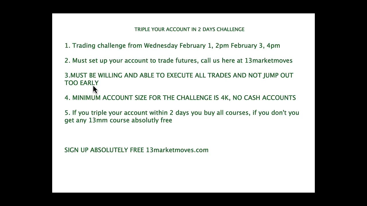 TRIPLE YOUR TRADING ACCOUNT IN NEXT 2 DAYS