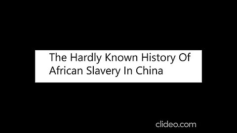 History Of African Slavery In China #China #Slavery #Africans