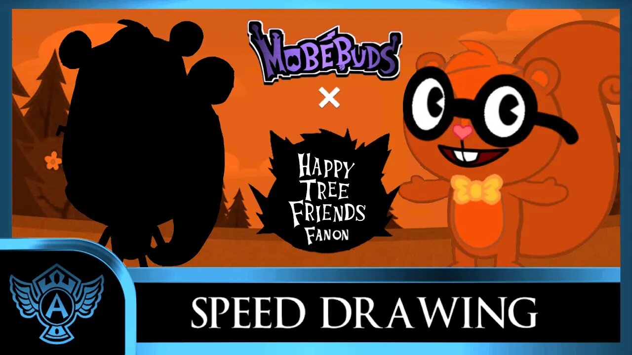 Speed Drawing: Happy Tree Friends Fanon - Oliver | Mobebuds Style