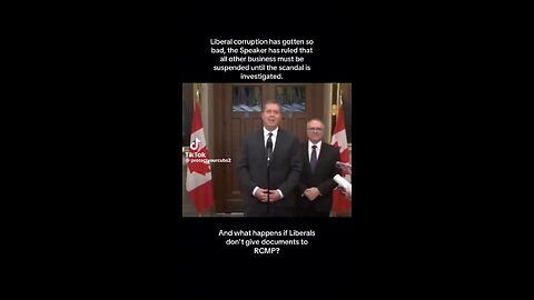 SPEAKER HALTS PARLIAMENT WHILE LIBERALS ARE INVESTIGATED