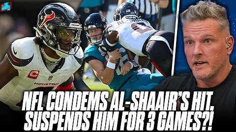 SHOCKING SUSPENSION: Azeez Al-Shaair BANNED for 3 Games - Pat McAfee REACTS!