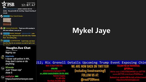 2024-09-22 12:00 EDT - Mykle covering: