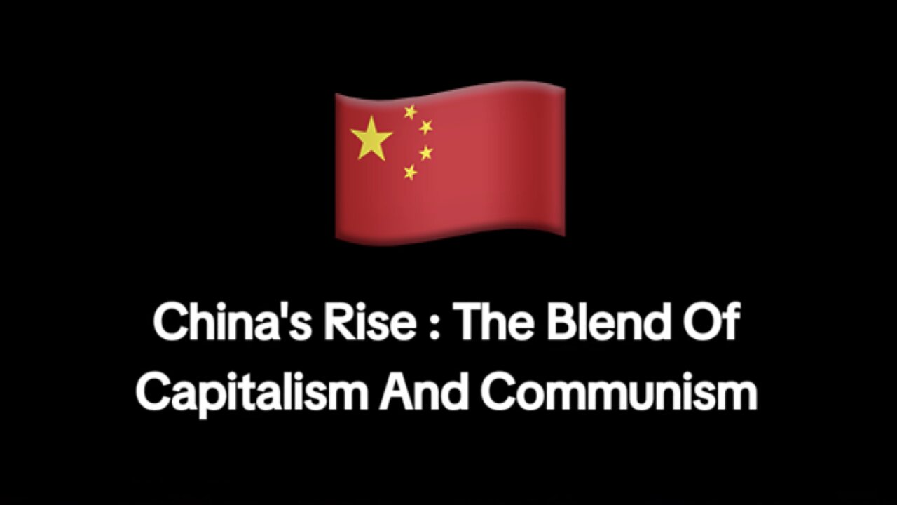 China rises is not by accident. The blend of capitalism & communism