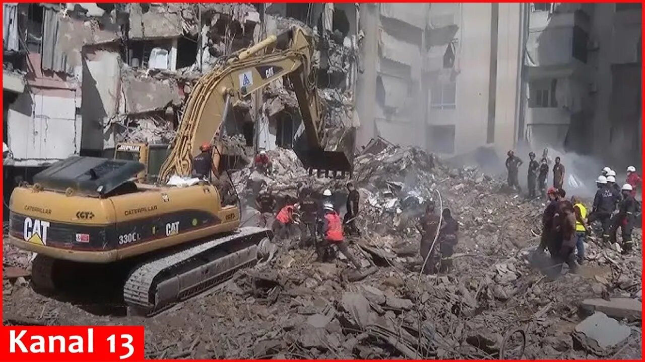 Beirut suburb wakes up to collapsed buildings after Israeli airstrike kills 31