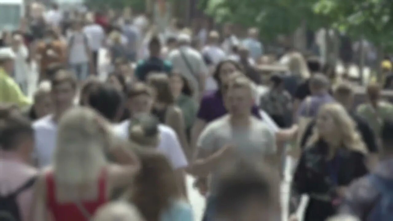 earth overpopulation people walking in the crowd silhouettes SBV 346858192 HD