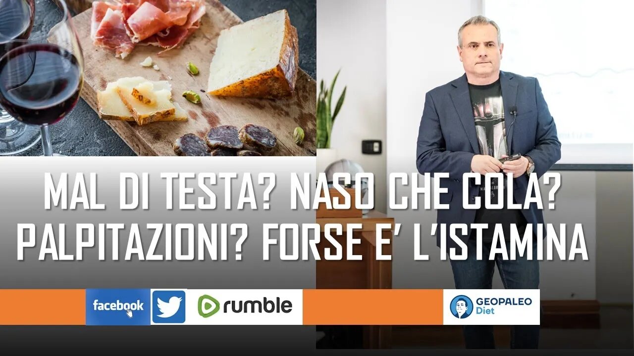 Mal di Testa? Naso che Cola? Palpitazioni? Forse è l' Istamina.