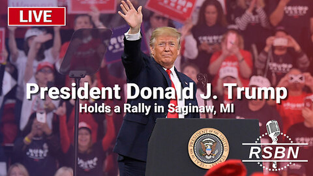 LIVE: President Trump to Hold a Rally in Saginaw, MI - 10/3/24 | Join Eric Trump, Navarro, Flynn, Kash, Julie Green, Amanda Grace & Team America October 17-18 In Selma, NC (Request Tix Via Text 918-851-0102)