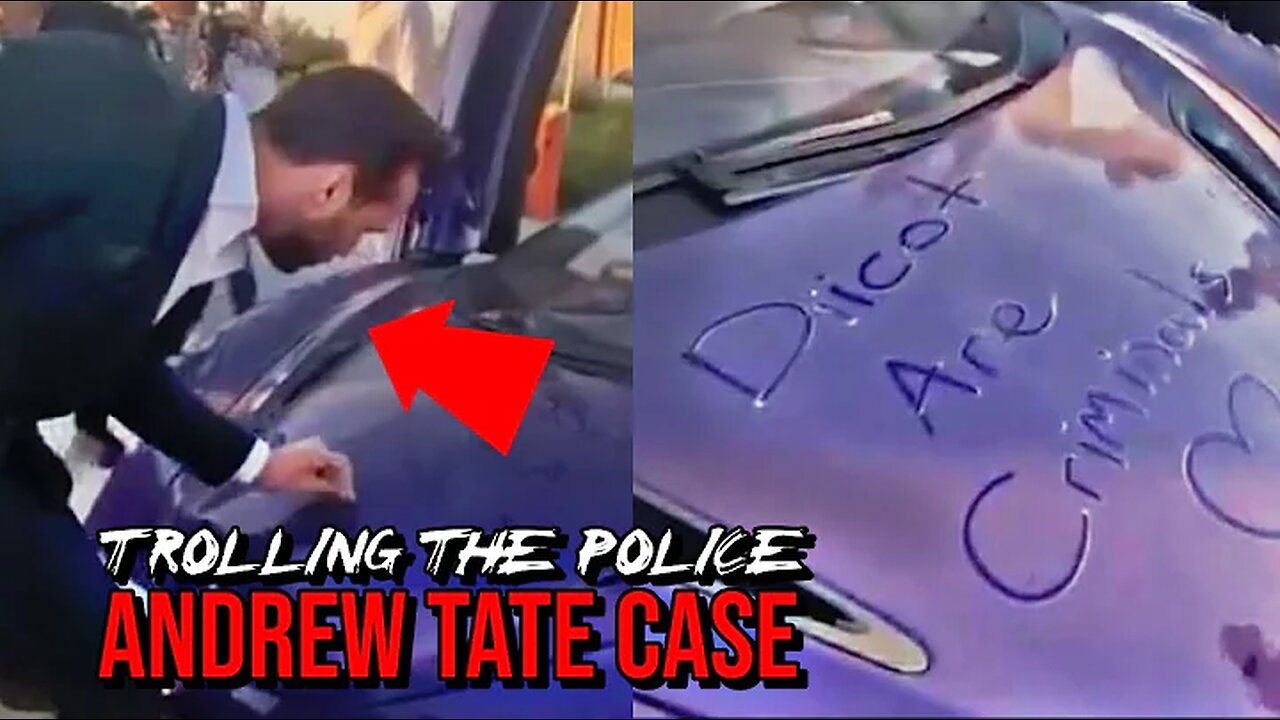 Tristan Tate Trolling Police At Court