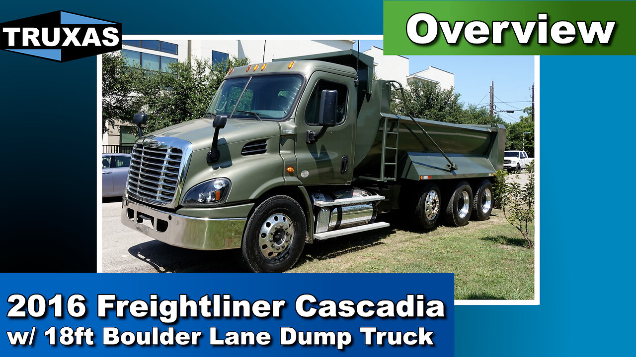 Overview: 2016 Freightliner Cascadia with 18ft Boulder Lane Dump Truck