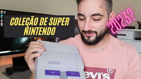 Super Nintendo em 2023! Cartuchos originais! Colecionismo