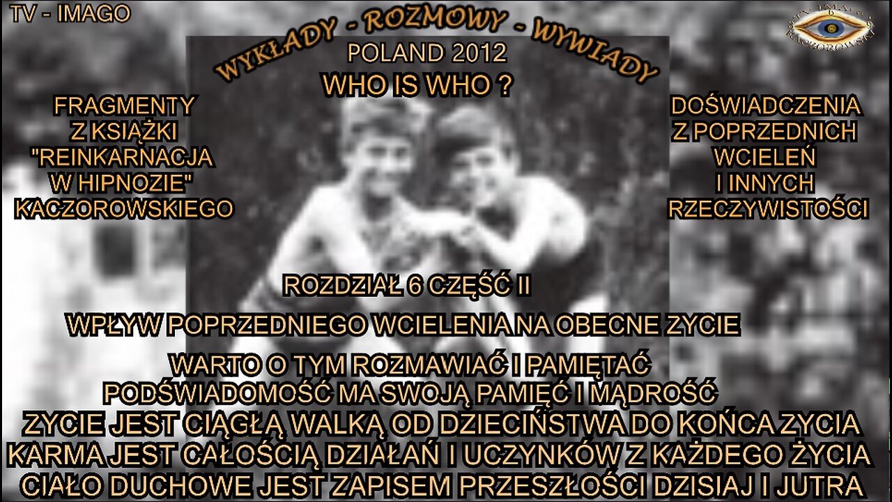 ZYCIE JEST CIĄGŁĄ WALKĄ OD DZIECIŃSTWA DO KONCA ZYCIA. KARMA JEST CAŁOŚCIĄ DZIAŁAŃ I UCZYNKÓW Z KAŻDEGO ZYCIA. CIAŁO DUCHOWE JEST ZAPISEM PRZESZŁOSCI DZISIAJ I JUTRO