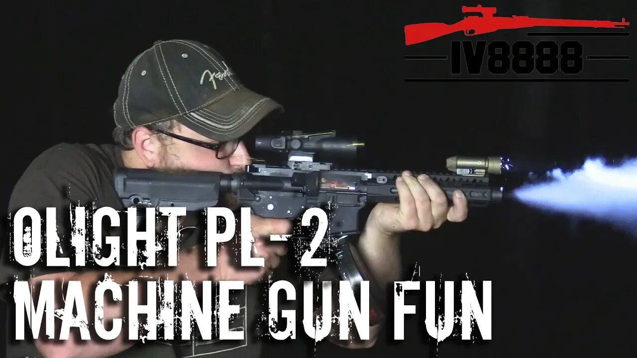 Olight PL-2 ON MACHINE GUNS! Night Time Full Auto Fun