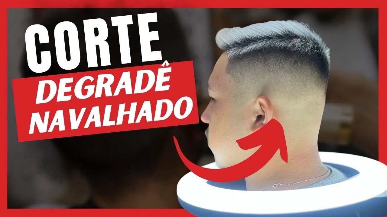 CORTE DEGRADÊ LIMPO NAVALHADO PASSO A PASSO