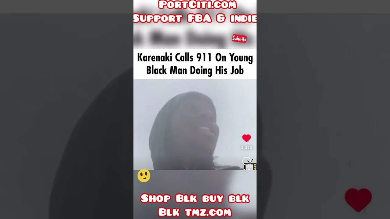 Karenaki Calls 911 on Young Blk Man doing his job !