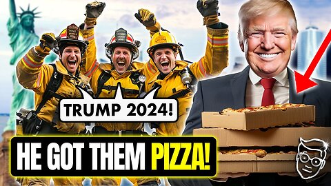 Trump SHOCKS New York Firestation With Surprise PIZZA Delivery, Firefighters YELL ‘Please Save Us’🍕🔥