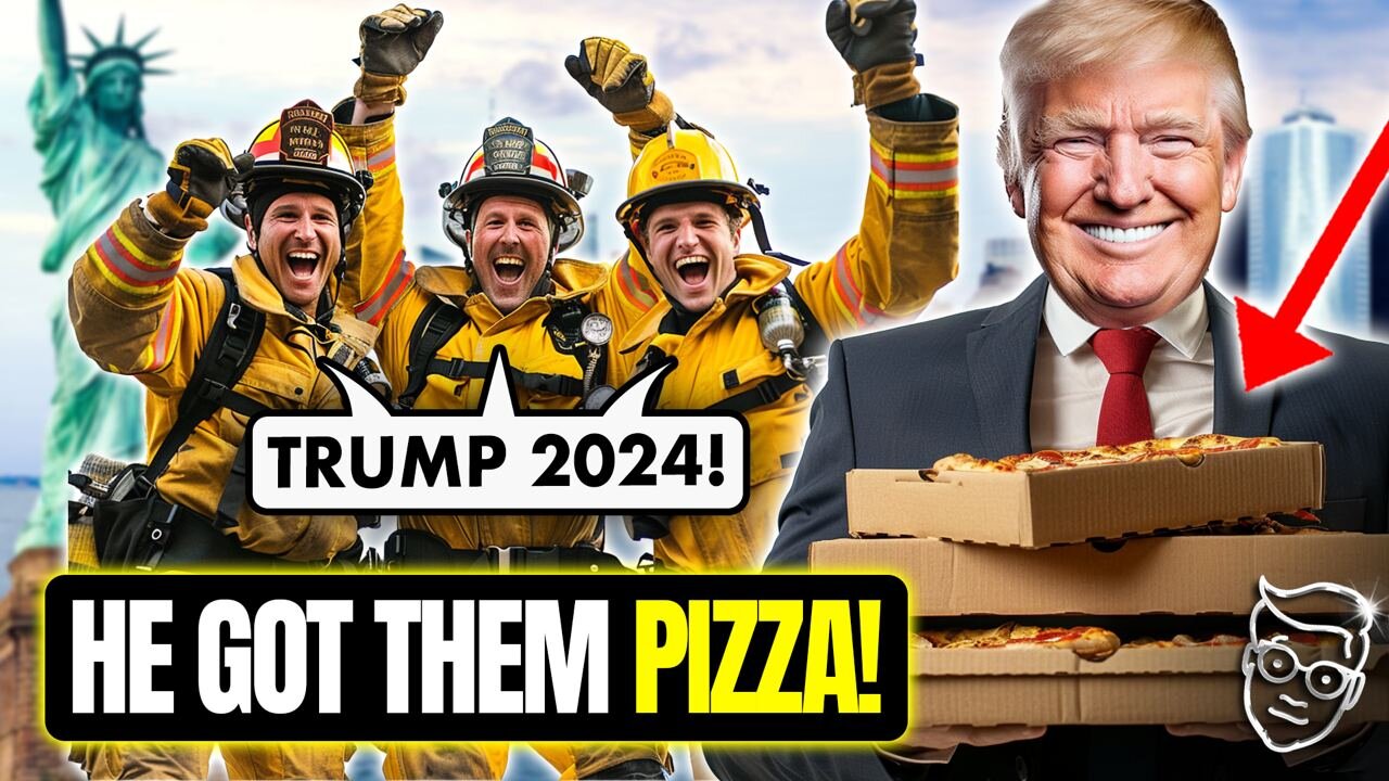 Trump SHOCKS New York Firestation With Surprise PIZZA Delivery, Firefighters YELL ‘Please Save Us’🍕🔥