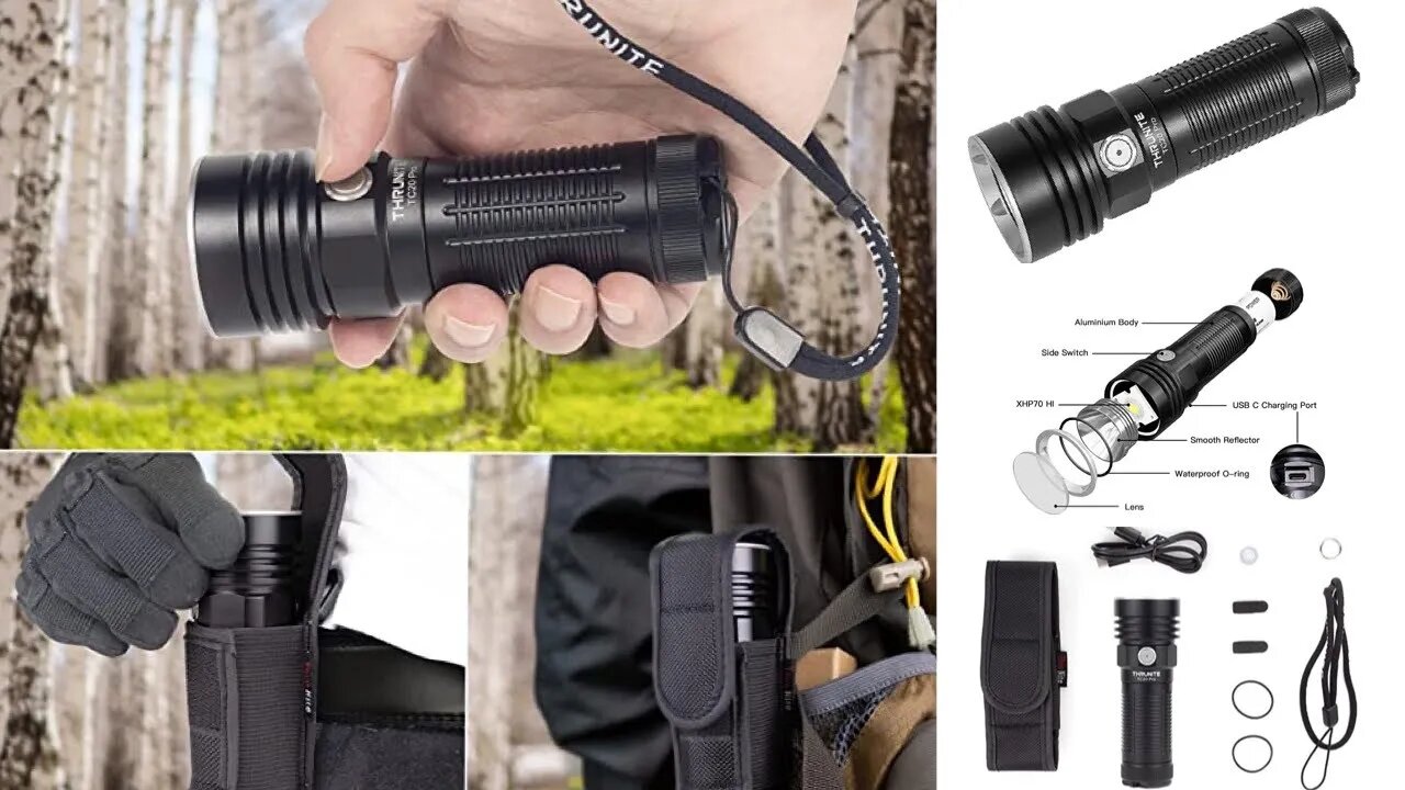 ThruNite TC20 Pro 3294 lumen USBC rechargeable flashlight