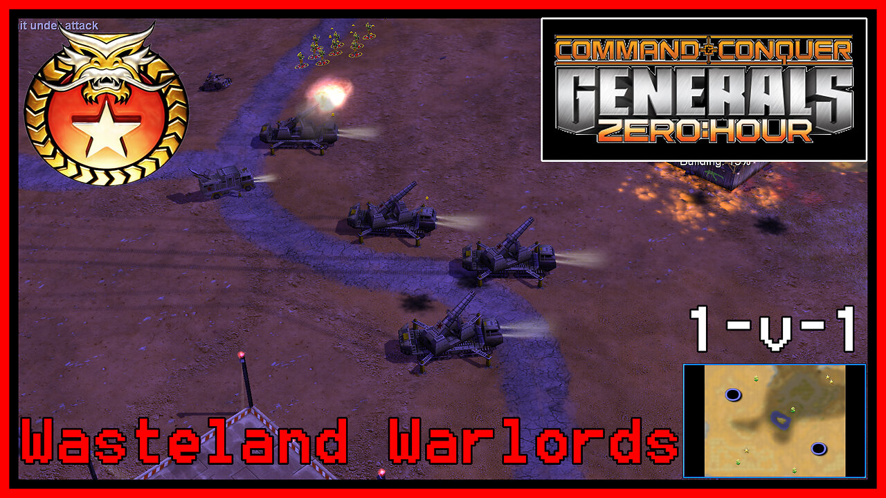 C&C Generals Zero Hour | Infantry General | 1v1 | Wasteland Warlords