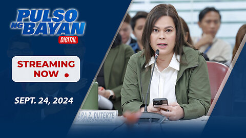 LIVE | Pulso ng Bayan with Admar Vilando at Jade Calabroso | Sept. 24, 2024