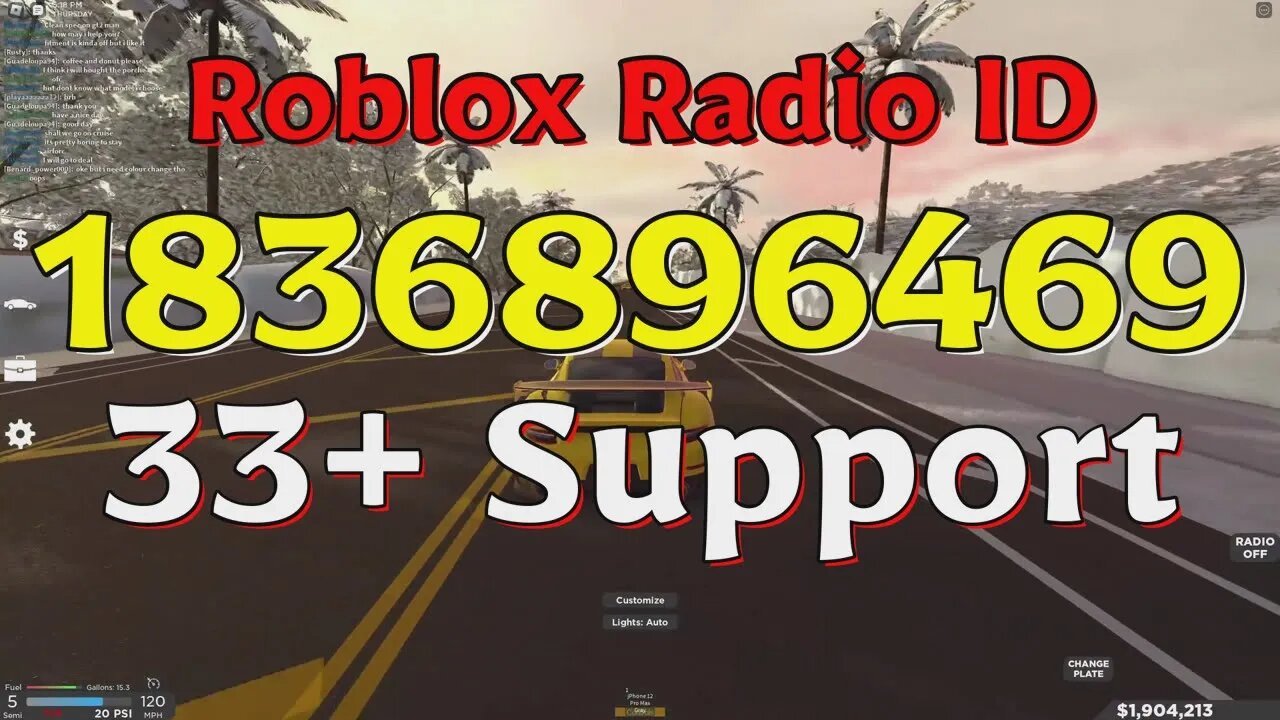 Support Roblox Radio Codes/IDs