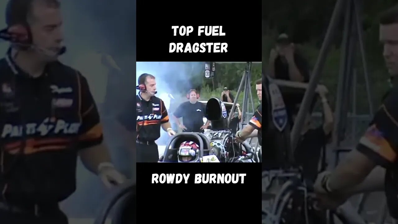 Send it!! Awesome Top Fuel Dragster Burnout! #shorts