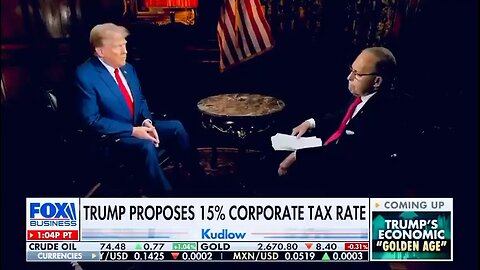 TRUMP: I’LL BRING THE CORPORATE TAX RATE DOWN FROM 21% TO 15%