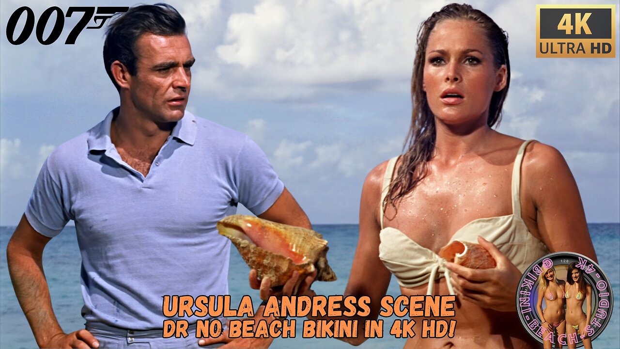 Dr No 1962 Ursula Andress Bikini Scene 4K #bikini