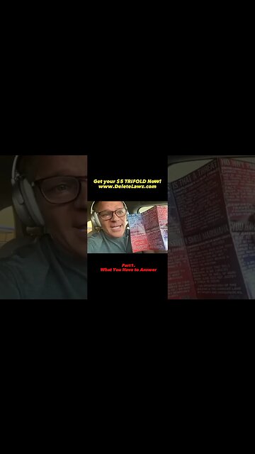 You NEED This Trifold If Interacting With Cops! Get your $5 Trifold on Deletelawz.com