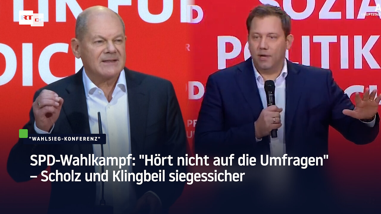 SPD-Wahlkampf: "Hört nicht auf die Umfragen" – Scholz und Klingbeil siegessicher