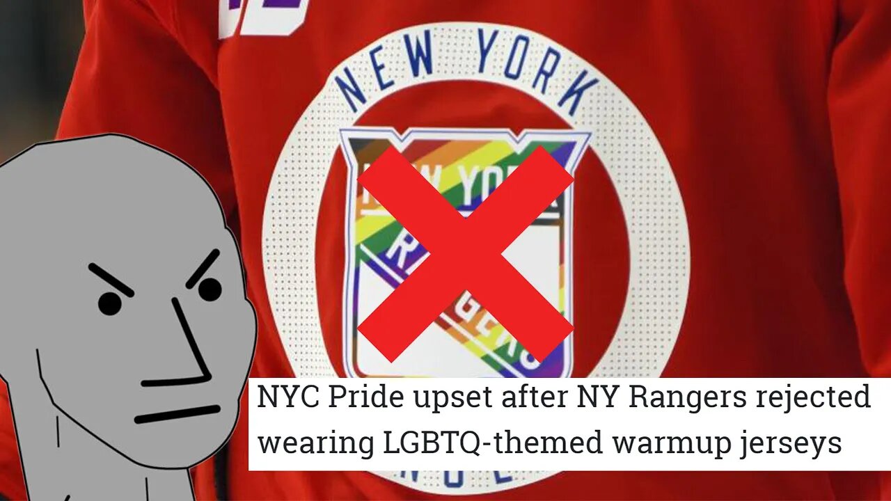 New York Rangers Says NO to LGBTQ propaganda "pride" jerseys and the WOKE media meltdowns!