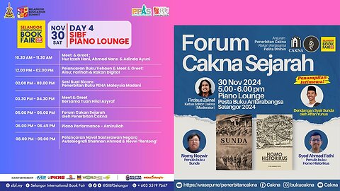 SIBF 2024: Forum Cakna Sejarah